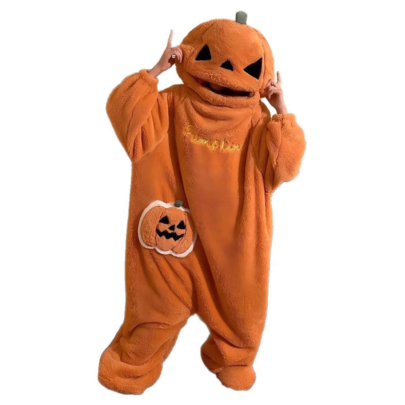 PumpkinCuddle™ Onesie 🎃🧡 — Cozy Halloween Comfort