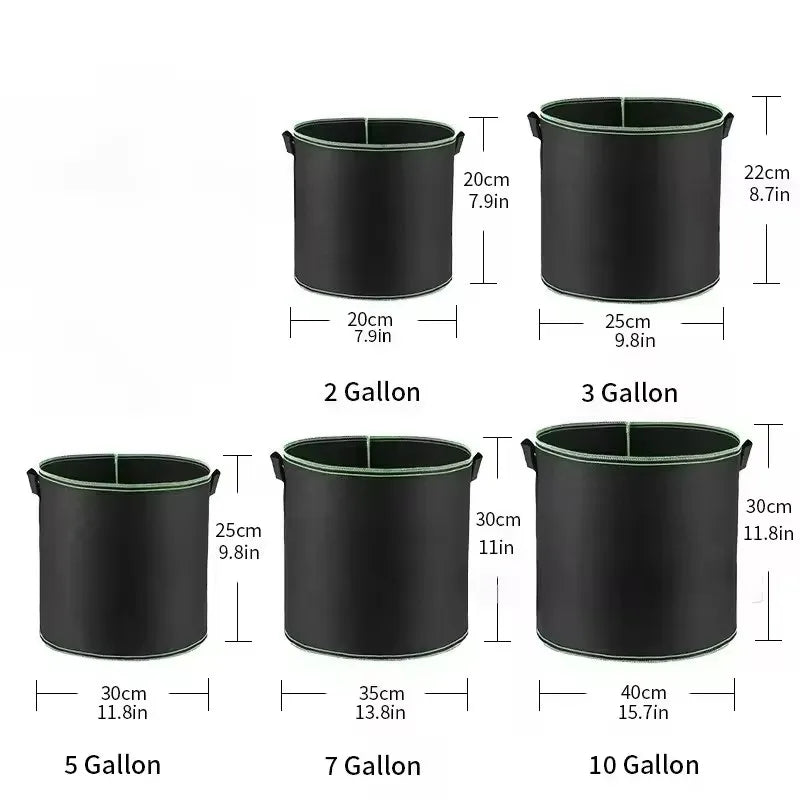GrowPro™ Garden Bags 🌱🪴 – Strong, Breathable & Reusable