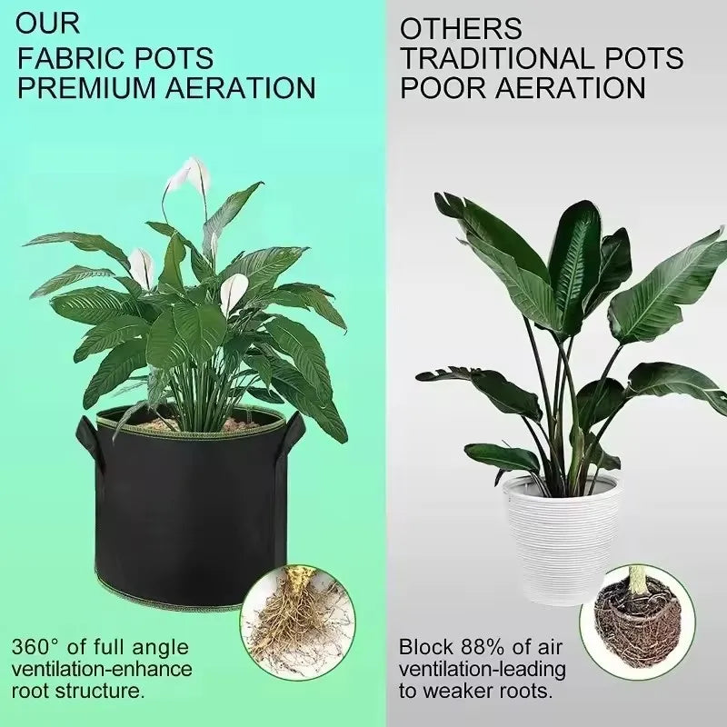 GrowPro™ Garden Bags 🌱🪴 – Strong, Breathable & Reusable
