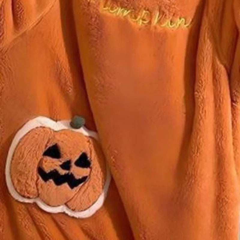 PumpkinCuddle™ Onesie 🎃🧡 — Cozy Halloween Comfort
